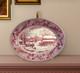 Johnson Bros Historic America Thanksgiving 20 Oval Turkey Platter England Red
