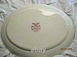 Johnson Bros Historic America Thanksgiving Turkey Platter 20 X 15-1/2