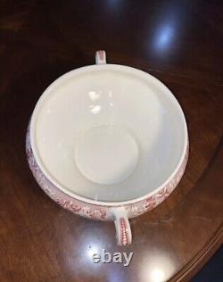 Johnson Bros Historic America View Of Boston Massachusetts Pink Soup Tureen+Lid