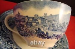 Johnson Bros Historical San Francisco Cups Saucers Red And Polychrome Pick 1