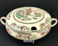 Johnson Bros Indian Tree China, Large Gravy / Serving Bowl Covered Soup Tureen