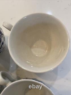 Johnson Bros Indies Blue England Ironstone Tea Cups Creamer Sugar Bowl 36 Pieces