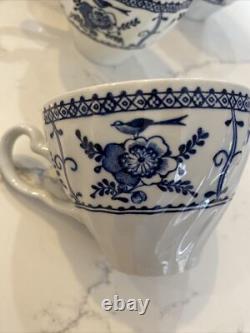 Johnson Bros Indies Blue England Ironstone Tea Cups Creamer Sugar Bowl 36 Pieces