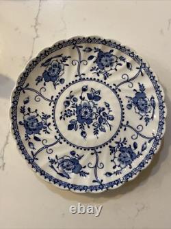 Johnson Bros Indies Blue England Ironstone Tea Cups Creamer Sugar Bowl 36 Pieces