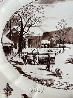 Johnson Bros. Large Historic America 20 Oval Serving Platter original tag
