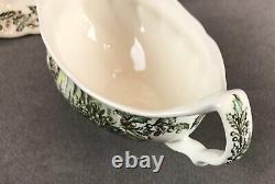 Johnson Bros Merry Christmas Gravyboat Gravy Boat Under Plate