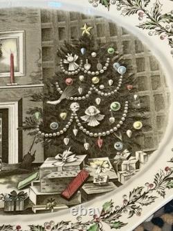 Johnson Bros Merry Christmas LARGE 20x 16 Oval Platter. Excellent Condition