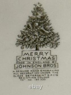 Johnson Bros Merry Christmas LARGE 20x 16 Oval Platter. Excellent Condition