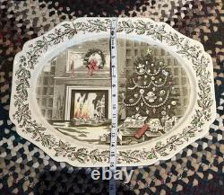 Johnson Bros Merry Christmas LARGE 20x 16 Oval Platter. Excellent Condition