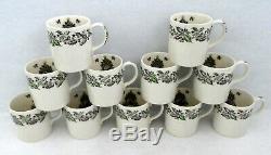 Johnson Bros Merry Christmas Punch Salad Serving Bowl 11 Unused Cups Mugs in Set