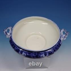 Johnson Bros Montana Flow Blue Rare Round Soup Tureen 9½ inches