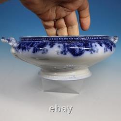 Johnson Bros Montana Flow Blue Rare Round Soup Tureen 9½ inches