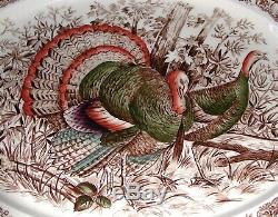 Johnson Bros Native American Wild Turkeys Windsor Ware 20 Platter