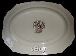 Johnson Bros Native American Wild Turkeys Windsor Ware 20 Platter