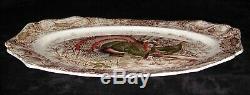 Johnson Bros Native American Wild Turkeys Windsor Ware 20 Platter