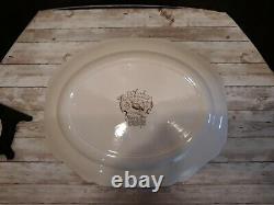 Johnson Bros Native American Wild Turkeys Windsor Ware Thanksgiving Platter