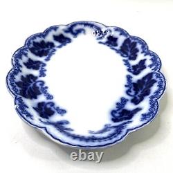 Johnson Bros Normandy Flow Blue Oval Serving Platter 14 Antique