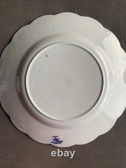 Johnson Bros Of England Blue Flow Savoy Pattern Dinner Plate & Cup Vintage