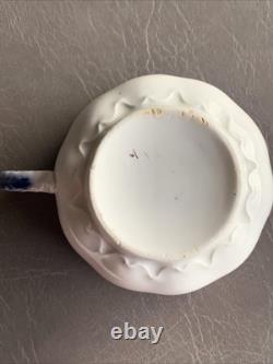 Johnson Bros Of England Blue Flow Savoy Pattern Dinner Plate & Cup Vintage