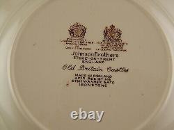 Johnson Bros Old Britain Castle Rare Service 18 Plates Semiporcelain Brown