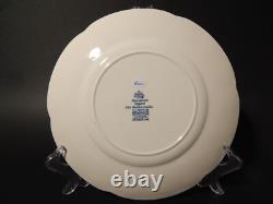 Johnson Bros Old Britain Castle Rare Service 6 Dinner Plates Semi Porcelain Blue