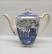 Johnson Bros Old Britain Castles Blarney Blue Coffee Pot