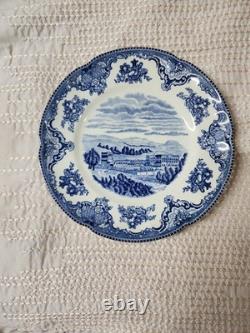 Johnson Bros Old Britain Castles Blue Chatsworth 8 Salad Plates Set of 8