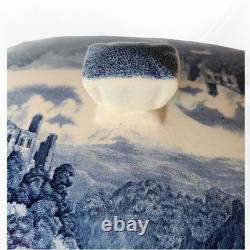 Johnson Bros Old Britain Castles Blue Transferware Tureen w Lid & Ladle England
