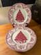 Johnson Bros Old Britain Castles Christmas Dinner Plates 10.5 Red/white England