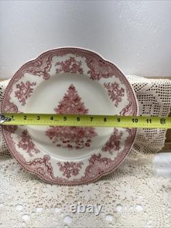 Johnson Bros Old Britain Castles Christmas Salad Set Of 6 & 2 Dinner Plates