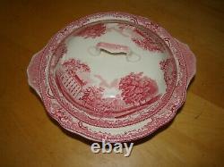 Johnson Bros Old Britain Castles Covered Round Serving Bowl Old Backstamp