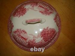 Johnson Bros Old Britain Castles Covered Round Serving Bowl Old Backstamp