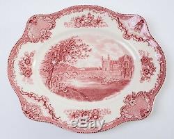 Johnson Bros Old Britain Castles Pink 4-pc Service Set Teapot Tray Cream Sugar