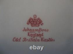 Johnson Bros Old Britain Castles Pink 8+ Settings withTwo Serving Pcs Excellent