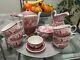 Johnson Bros Old Britain Castles Pink Blarney Castle Coffee Set Of 11 Tea Pot