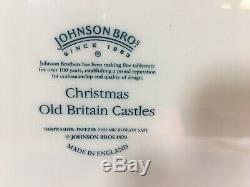 Johnson Bros Old Britain Castles Pink Christmas 11 7/8 Oval Serving Platter