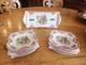 Johnson Bros. Old Britain Castles Pink Christmas 15 Tray (12) Sq. Accent Plates