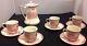 Johnson Bros. Old Britain Castles Pink(crown Stamp) Mini Coffee Pot/cups/saucers
