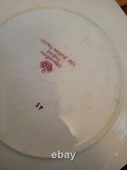 Johnson Bros. Old Britain Castles Pink Cups saucers, dessert plates, sugar, cre