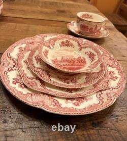 Johnson Bros Old Britain Castles Pink Dish Set