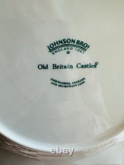 Johnson Bros Old Britain Castles Pink Transfer Wear 28 Piece Dinner Plates Mugs