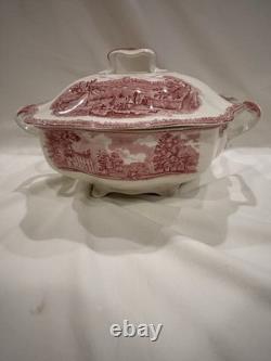 Johnson Bros Old British Castles Pink Soup Tureen