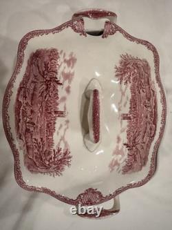 Johnson Bros Old British Castles Pink Soup Tureen