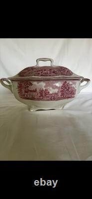 Johnson Bros Old British Castles Pink Tureen