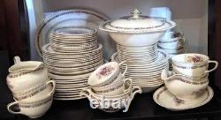 Johnson Bros Old English Queens Bouquet EUC 84 Pc Dinner, Tea & Serving! OBO