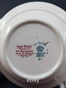 Johnson Bros Old English Queens Bouquet EUC 84 Pc Dinner, Tea & Serving! OBO