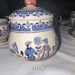 Johnson Bros Old Granite Hearts & Flowers Ironstone 25 piece Dinner Set England