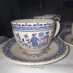 Johnson Bros Old Granite Hearts & Flowers Ironstone 25 piece Dinner Set England