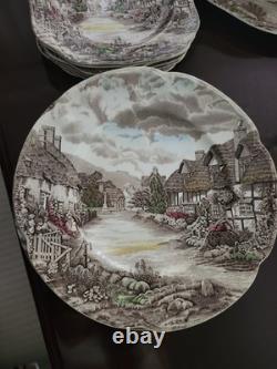 Johnson Bros Olde English Countryside Ceramic Dinner Set Plates Cups Bowls