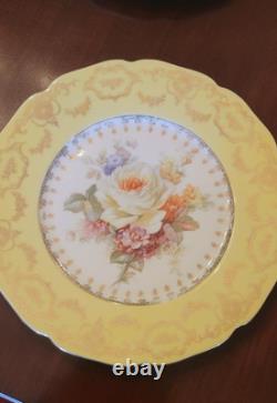 Johnson Bros Pareek JB935 Yellow Floral Plates Set of 12 (see description)